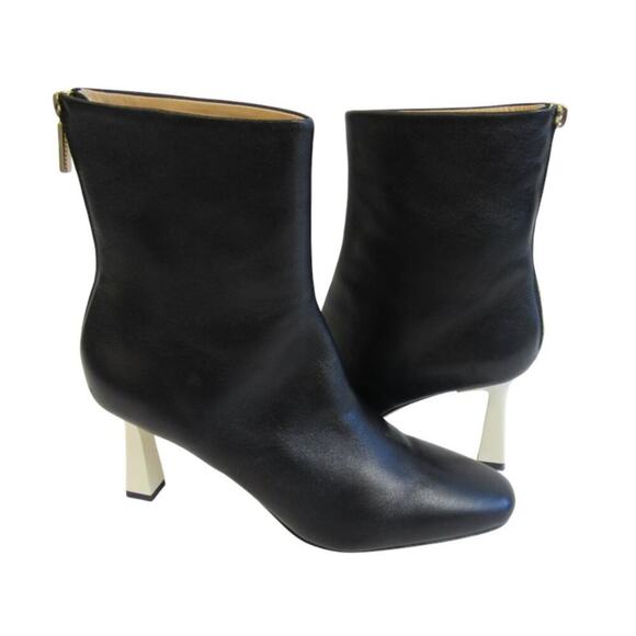 Dear Frances Samba Boot Black Leather 40/9-9.5‎ - Picture 1 of 12